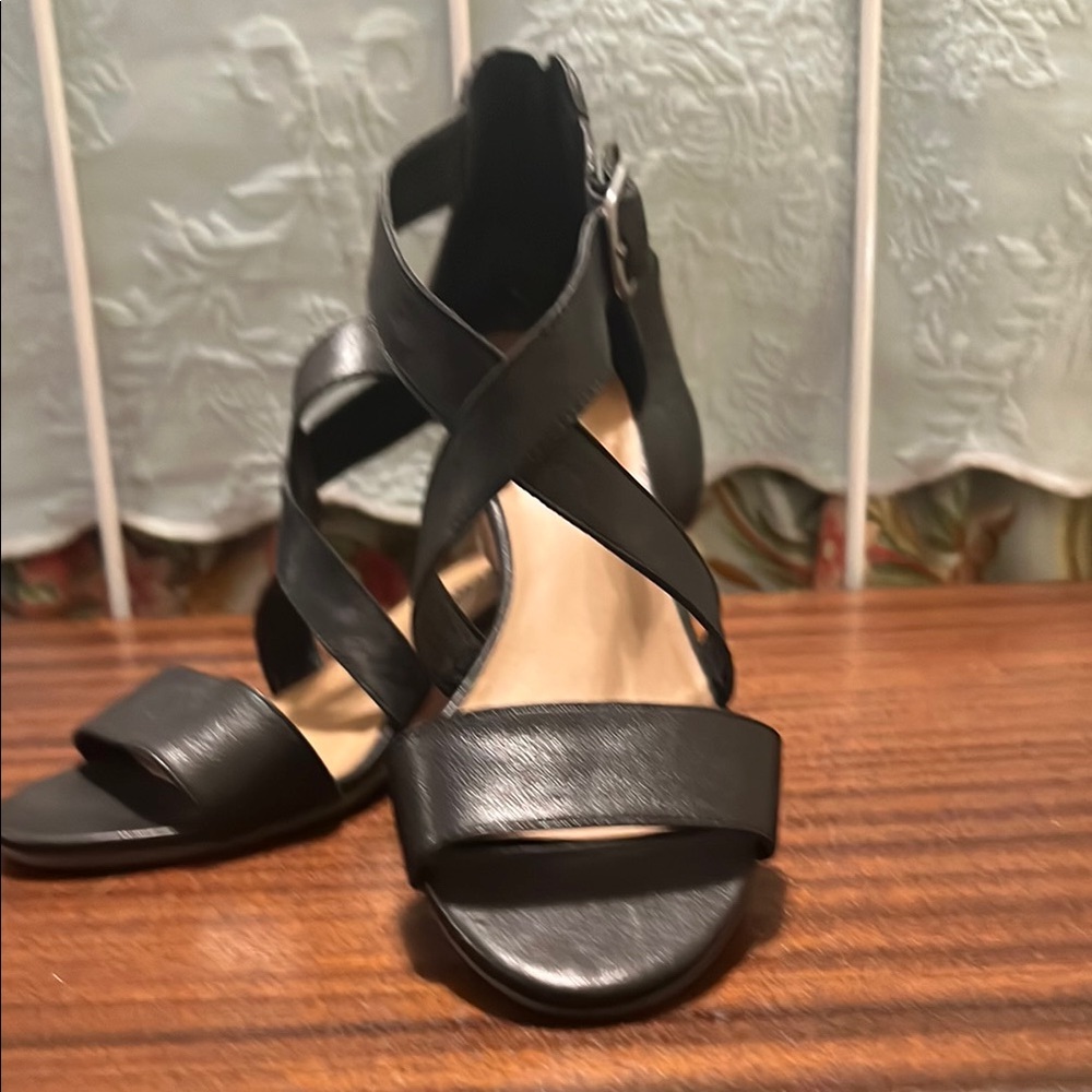 Lucky Brand comfy wedge sandals.